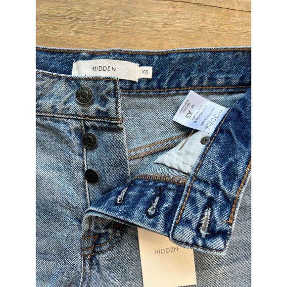 Hidden Kenzie Mid-rise Denim Shorts - Size XS - NWT - Picture 2 of 5